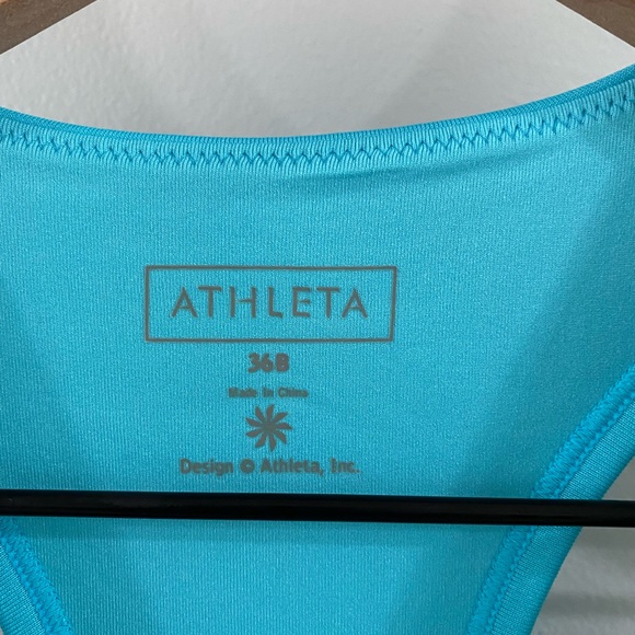 Athleta Ruched Tankini Bathing Suit Top Size 36B - Picture 5 of 7